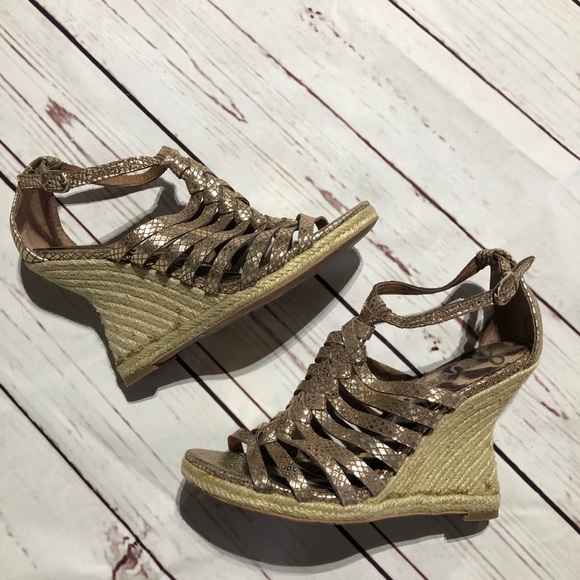 Sam Edelman Shoes - Sam Edelman Annabel caged wedge sandals (7M)